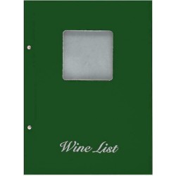 Next wine list με παράθυρο basic πράσινο 23,5x32εκ